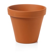 round clay pot